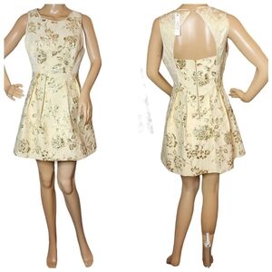 NWT Ark & Co gold metallic shiny dress